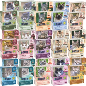 BOZITA Karma mokra dla kota ZESTAW Mix 30x370g Galaretka Sos