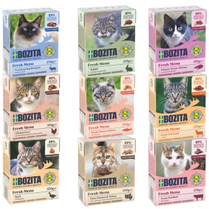 BOZITA Karma mokra dla kota ZESTAW Mix Sos 9x370g