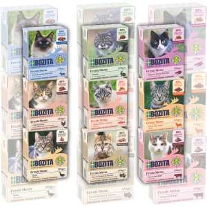 BOZITA Karma mokra dla kota ZESTAW Mix Sos 18x370g