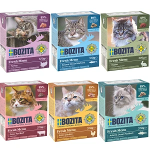 BOZITA Karma mokra dla kota ZESTAW Mix Galaretka 6x370g