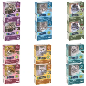 BOZITA Karma mokra dla kota ZESTAW Mix Galaretka 12x370g