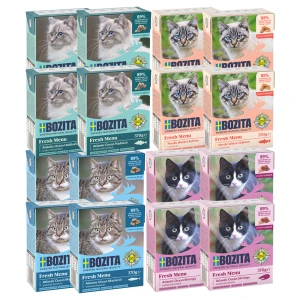 BOZITA Karma mokra dla kota ZESTAW Mix Owoce Morza 16x370g