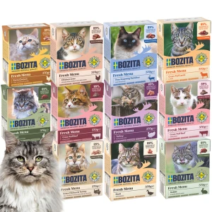 BOZITA Karma mokra dla kota ZESTAW Mix Bez Ryb 11x370g
