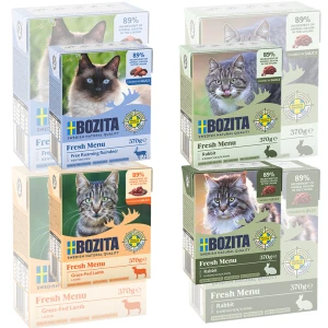 BOZITA Karma mokra dla kota ZESTAW Delikatne Mięso 8x370g