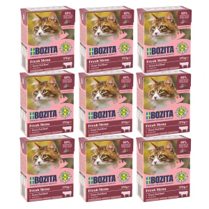 BOZITA Karma Mokra dla Kota Wołowina w Galaretce Zestaw 9x370g