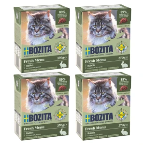 BOZITA Karma Mokra dla Kota Królik w Galarecie ZESTAW 4x370g
