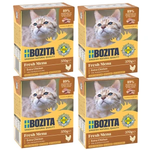 BOZITA Karma Mokra dla Kota Siekany Kurczak w Galarecie ZESTAW 4x370g