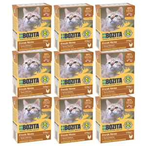 BOZITA Karma Mokra dla Kota Siekany Kurczak w Galarecie ZESTAW 9x370g