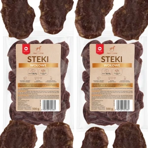 Maced Przysmak dla Psa Steki Wołowe 2x100g 95% Mięsa