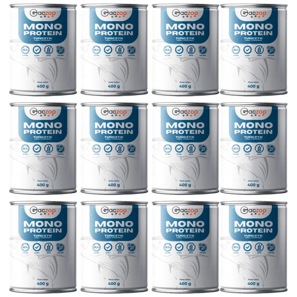 Gaczoo MONO Protein karma mokra dla psa Tuńczyk 12x400g