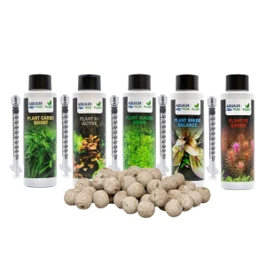 AQUA24 PLUS Zestaw Nawozów Makro Mikro Carbo Potas Żelazo + Kulki 15szt