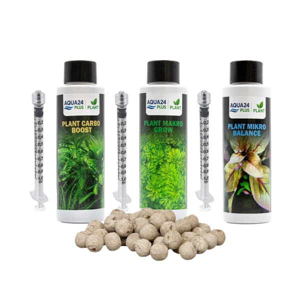 AQUA24 PLUS Zestaw Nawozów Carbo Mikro Makro + Kulki 35szt