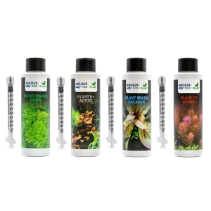 AQUA24 PLUS Zestaw Nawozów Do Akwarium Makro Mikro Potas Żelazo 4x100ml