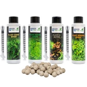 AQUA24 PLUS Zestaw Nawozów Makro Mineral Boost Potas Carbo + Kulki 15 szt