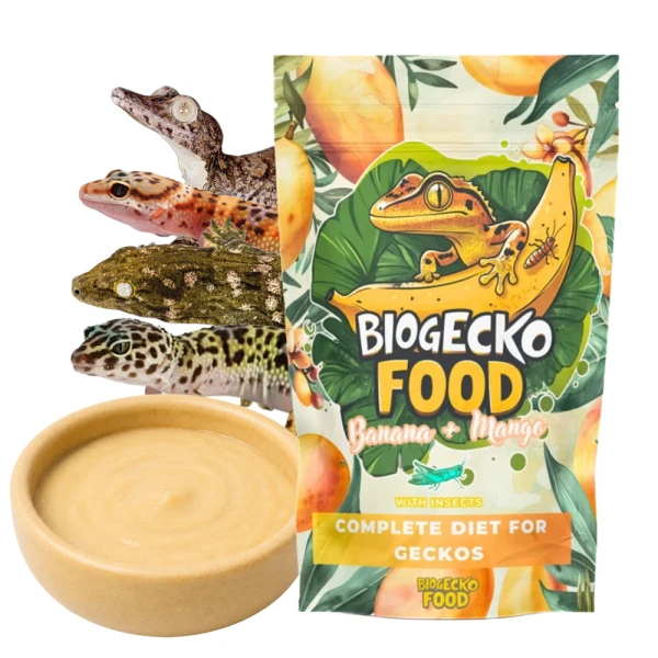 BioGecko Food Banana & Mango Pokarm dla Gekonów Orzęsionych 100g