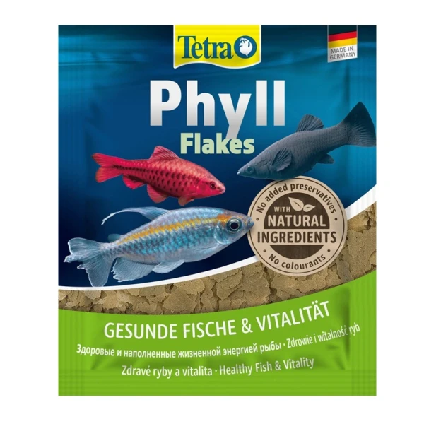 Tetra Phyll 12g Pokarm Roślinny w Płatkach dla Ryb Tropikalnych Saszetka