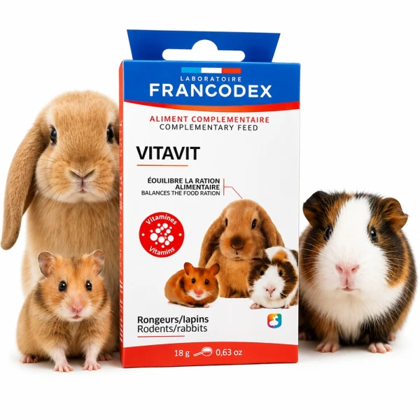 FRANCODEX Witaminy dla gryzoni Vitavit równowaga żywieniowa 18g
