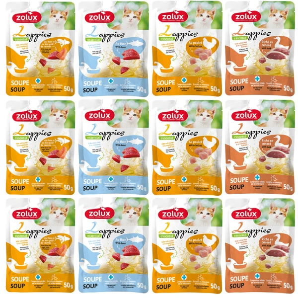 Przysmak dla Kota Lappies Zupa MIX 12x50g ZOLUX