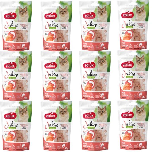 Przysmak dla Kota Jerkies z Łososiem 12x50g ZOLUX