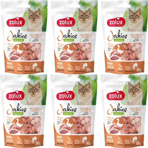 Przysmak dla Kota Jerkies z Kaczką 6x50g ZOLUX
