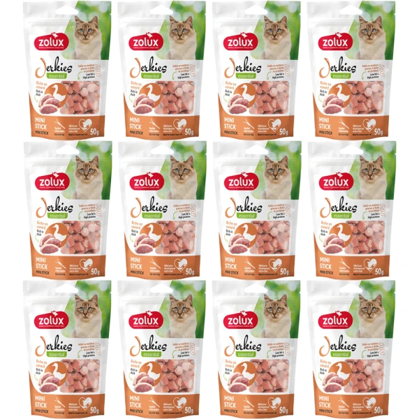 Przysmak dla Kota Jerkies z Kaczką 12x50g ZOLUX