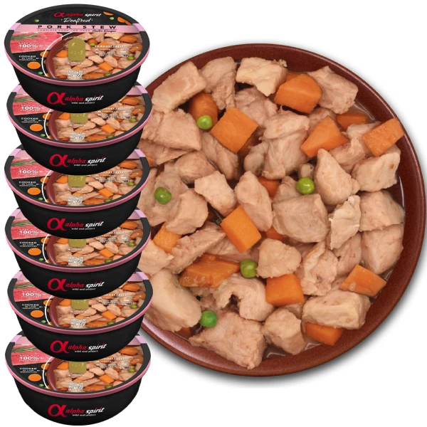 Alpha Spirit Real Food Pork Karma Mokra dla Psa Wieprzowina 6x280g