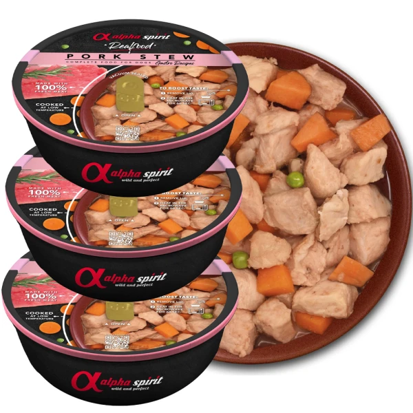 Alpha Spirit Real Food Pork Karma Mokra dla Psa Wieprzowina 3x280g