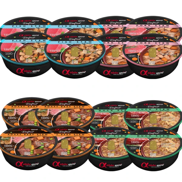 Alpha Spirit Real Food Karma Mokra dla Psa MIX 16x280g