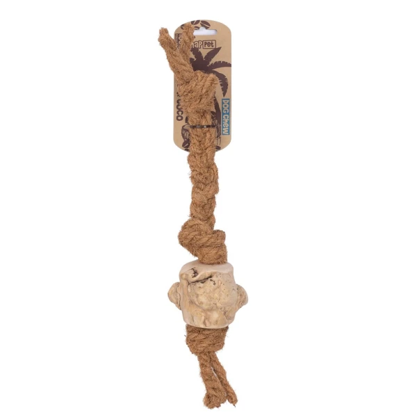 Happet Szarpak Kokosowy dla Psa z Drzewa Kawowego L 45cm