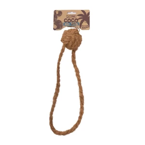 Happet Szarpak Kokoswy Piłka z pętlą 35cm Zabawka dla Psa