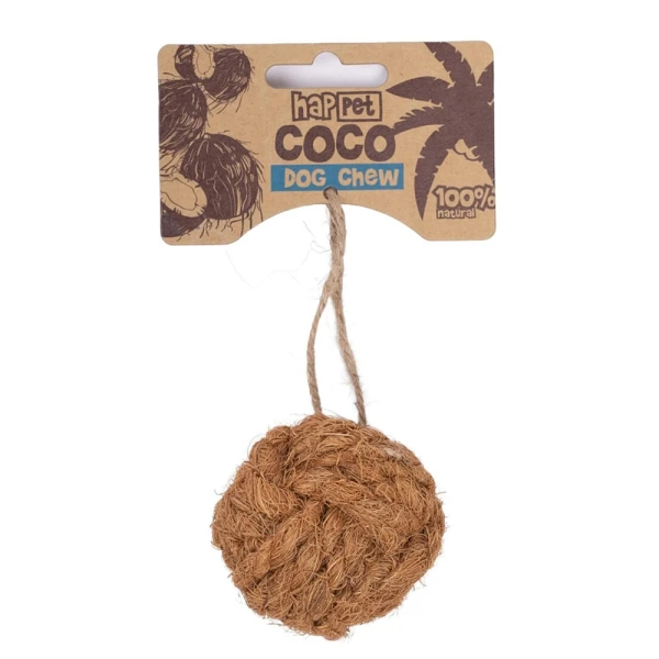 Happet Zabawka dla Psa Naturalna Kokosowa Piłka 6cm