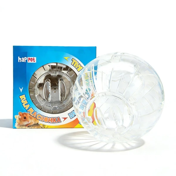 Happet Transparentna Kula do Biegania dla Chomika Myszy 18cm