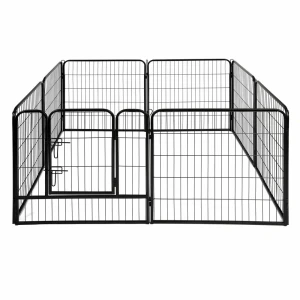Happet Kojec Metalowy dla Psa z Progiem M Heavy 77×81 cm