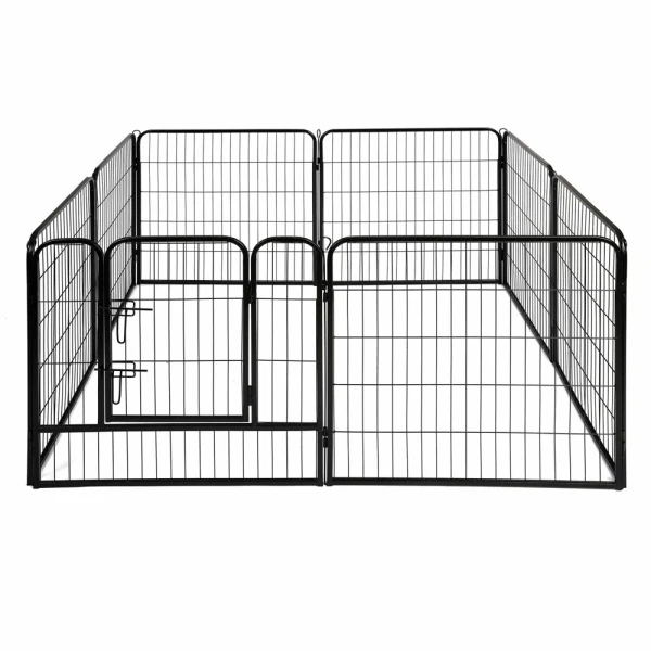 Happet Kojec Metalowy dla Psa z Progiem M Heavy 77×81 cm