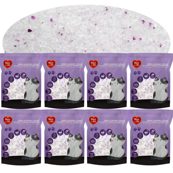 HAVE A PET Żwirek silikonowy dla kota Lawenda Silica Gel Compact 8x3,8L