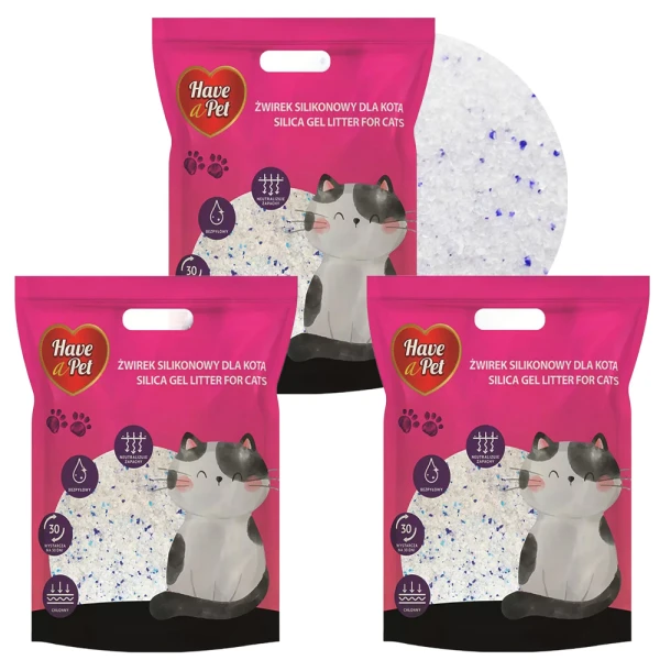 HAVE A PET Żwirek silikonowy dla Kota Silica Gel Litter 3x3,8L