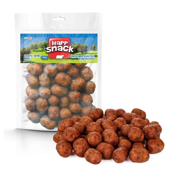 Happet Chrupiące Kuleczki z Jagnięciną 100g Przysmak dla psa