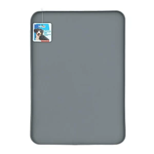 Happet Silikonowa Mata pod Miski dla Psa Szara 56x35cm