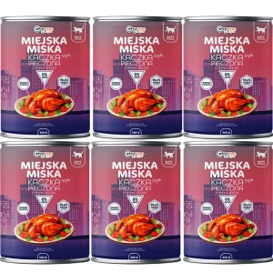 Gaczoo Miejska Miska karma mokra dla kota Kaczka pieczona Style 6x400g