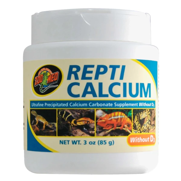 ZooMed Repticalcium bez Witaminy D3 85g Suplement dla Płazów i Gadów