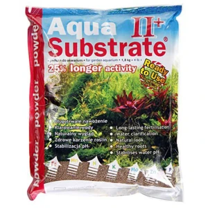 Aqua Art AquaSubstrate II+ Powder 1,8kg Brązowe Podłoże Aktywne Nano