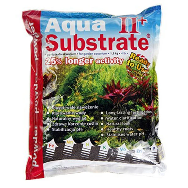 Aqua Art AquaSubstrate II+ Powder 1,8kg Czarne Podłoże Aktywne Nano do Akwarium