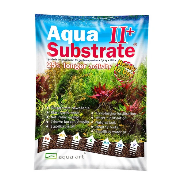 Aqua Art AquaSubstrate II+ 5,4kg Brązowe Podłoże Aktywne pod Rośliny do Akwarium