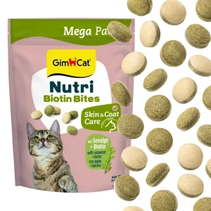 GimCat Nutri Biotin Bites Algi 425g Przysmak dla Kota Biotyna Sierść Skóra