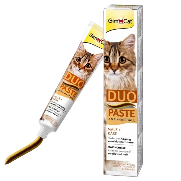 GimCat Pasta Duo Anti-Hairball Malt Ser 50g dla Kota Odkłaczająca Przysmak