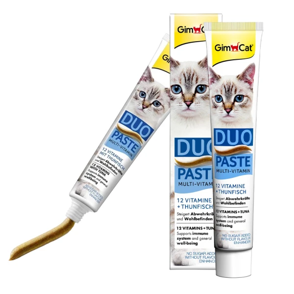 GimCat Pasta Duo Tuńczyk 12 Witamin 50g Przysmak dla Kota Pasta Witaminowa