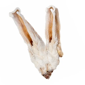 Przysmak dla psa Ucho Królicze z futrem 100% Naturalny Gryzak 2szt