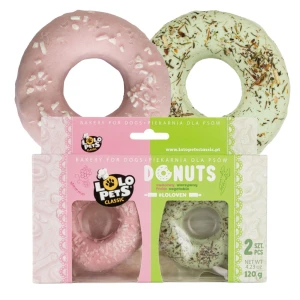 LOLO PETS Przysmak dla Psa Donuts Owocowo Warzywny 2szt. 120g