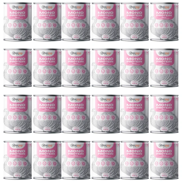 Gaczoo MONO Protein Puppy karma mokra dla szczeniąt Indyk 24x400g