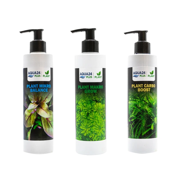 AQUA24 PLUS Zestaw Nawozów Carbo Mikro Makro 3x250ml